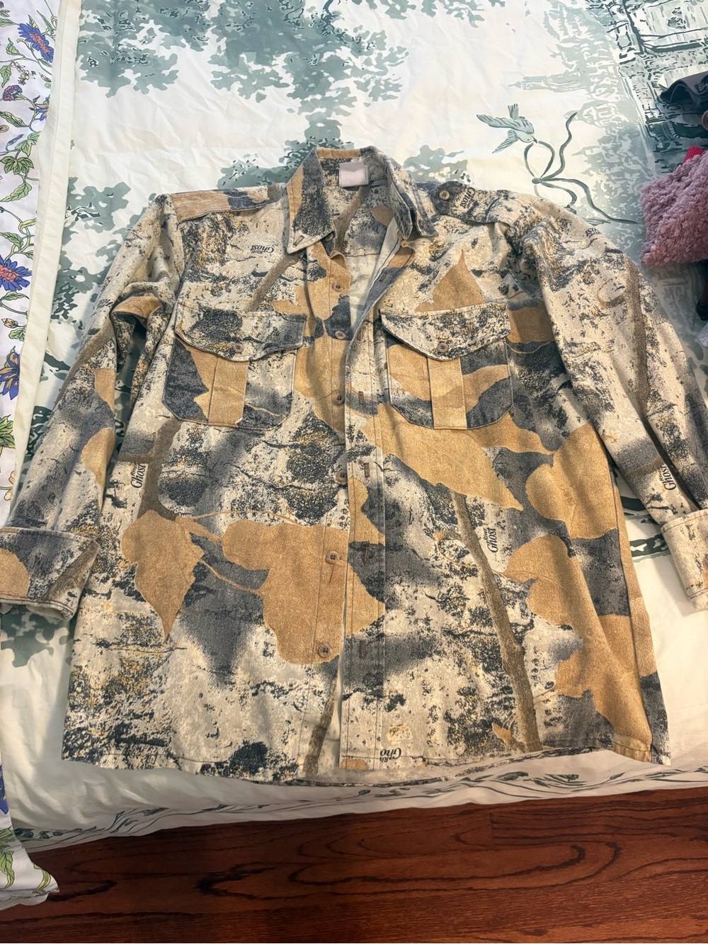 Vintage Ghost River Camo Button Up Size S